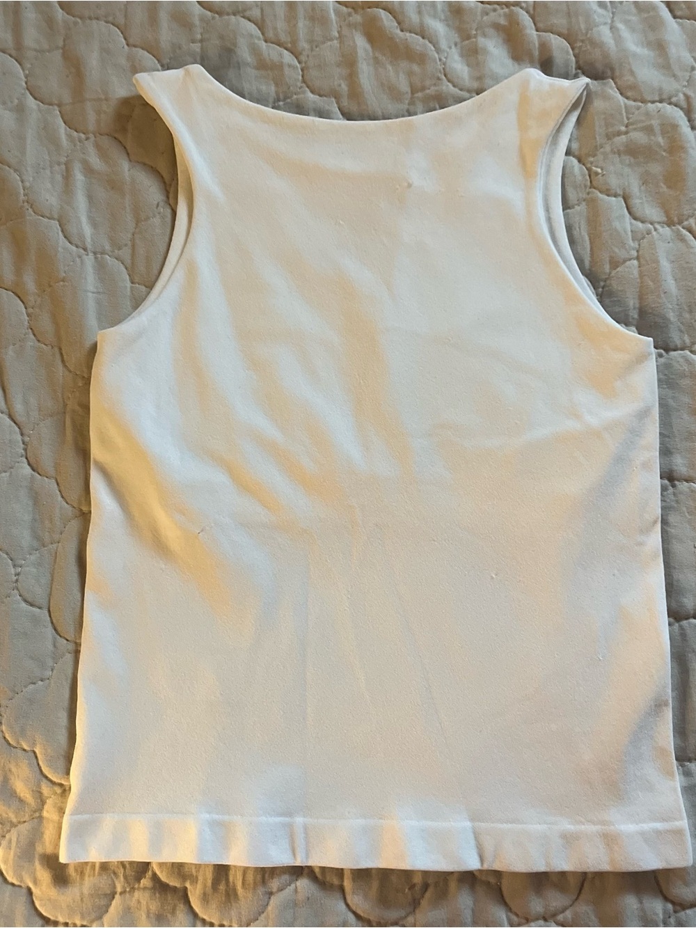 Intimately Free People Classic Women's White Sleeveless Shell Top w/ lined bra